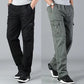 MEN CASUAL STRAIGHT CARGO PANTS (Pack of 2)