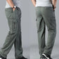 MEN CASUAL STRAIGHT CARGO PANTS (Pack of 2)