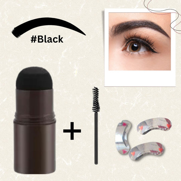 Black & Brown Hair Coloring Sponge with😍 Eyebrow Shaper & Brush Free 😍 | 🔥 BUY 1 GET 1 FREE 🔥