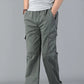 MEN CASUAL STRAIGHT CARGO PANTS (Pack of 2)