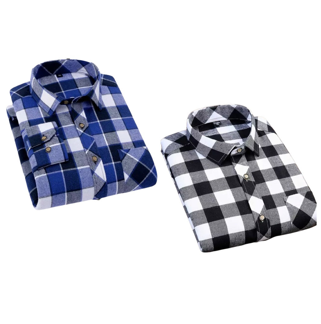 4 Mens  Check Casual Slimfit Shirts