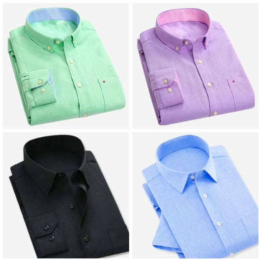 PLAIN COMBO OF 4 SHIRTS