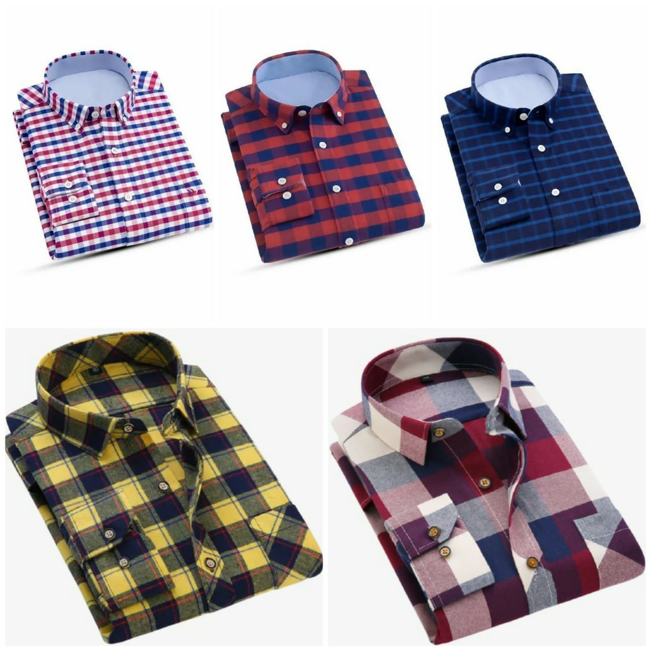 COMBO OF 5 SPECIAL CHECK SHIRTS